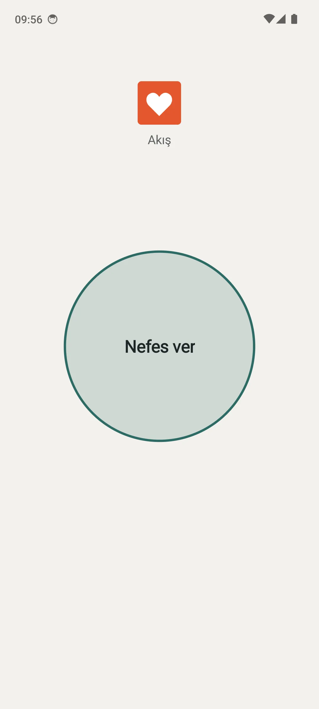 Fren ekranı — uygulama açılmadan önce bir nefes
